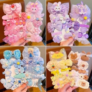 Phim hoạt hình Sanrio Kẹp tóc trẻ em, Bộ phụ kiện tóc gấu dâu Lingnabel cho bé gái, Mũ nón cho bé