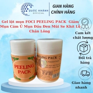 Gel lột mụn  PEELING PACK  Giảm Mụn Cám Ủ Mụn Đầu Đen Mũi Se Khít Lỗ Chân Lông Chính Hãng