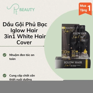 Dầu Gội Phủ Bạc IGLOW HAIR 3in1 White Hair Cover Số 1 Hàn Quốc
