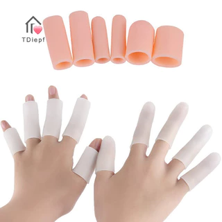 [Tdiepf] 5 chiếc ống gel silicone băng ngón tay bảo vệ ngón chân giảm đau chân chăm sóc chân MỚI