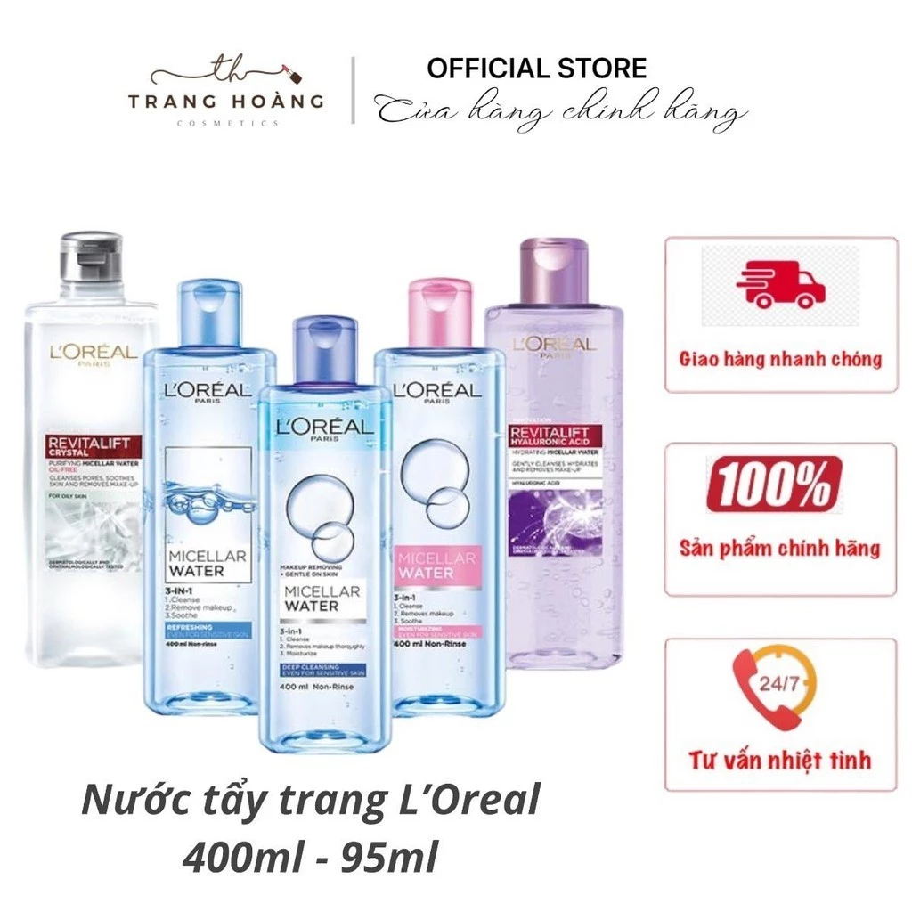 Nước tẩy trang L'Oreal - Công ty tem phụ