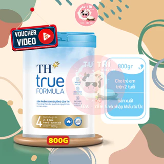 Sữa Bột TH TRUE MILK FORMULA số 4 lon 800g ( 2 - 6 tuổi ) Date 2025