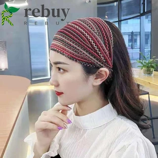 Mua LẠI Đầu Nữ, Băng Đô Quấn Tóc Ren Organza, Retro Nhiều Màu Rộng Viền Phong Cách Hàn Quốc Băng Đô Quấn Đầu Nữ