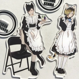 Kozume Kenma Kuroo Tetsurou Maid Series Anime Acrylic Đứng Haikyuu Để Bàn Màn Hình Phụ Kiện Hoạt Hình Ngoại Vi Trang Trí Quà Tặng