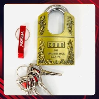 Ổ khóa ZORO 6 phân bông lúa,chống cắt,chìa đạn⚡FREE SHIP⚡ khóa bấm không cần chìa,Ổ Khóa chống trộm hiệu quả