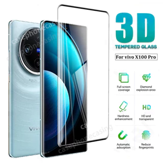 Dành Cho Vivo X100 Pro X 100 X100Pro VivoX100 5G 2024 Bảo Vệ Màn Hình Cong Chống Trầy Xước Độ Cứng 9H Chống Trầy Xước Full Cover Kính Cường Lực HD Clear View Phim Bảo Vệ