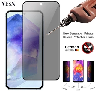 Kính cường lực chống nhìn trộm full màn đủ Cho Samsung ss Galaxy A55 A54 A53 A35 A34 A33 A25 A24 A23 A15 A14 A13 C55 4G 5G 2024