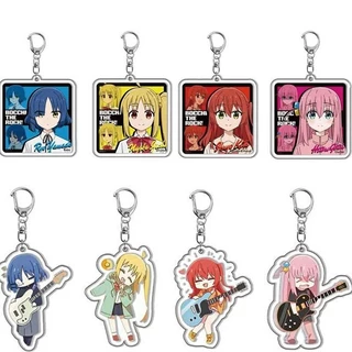 Móc khóa Bocchi The Rock Acrylic Kawaii Goto Hitori Ijichi Nijika Anime b06 Phụ kiện trang trí túi xách Balo