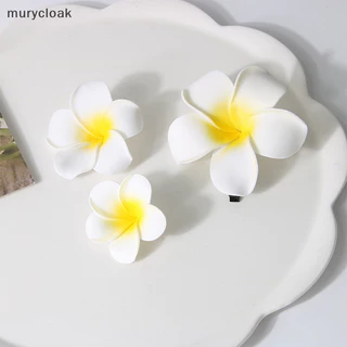 Mur # Plumeria Hoa Kẹp Tóc Cho Nữ Bé Gái Kẹp Tóc Trứng Hoa Ngọt Bên Kẹp Tóc Barrettes Hawaii Đảng Phụ Kiện Tóc VN