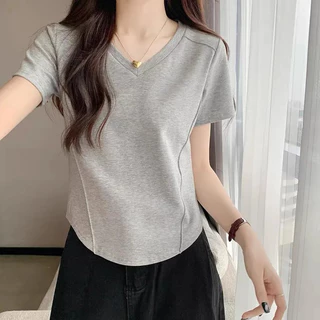 Áo baby tee Áo Thun ôm body Áo y2k Ngắn Tay nữ mùa hè Slim Short Top