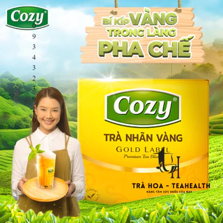 Cozy Trà Đen Nhãn Vàng 100 túi*2gr (COZY GOLD LABEL) CHUYÊN DÙNG ĐÓNG LIPTON THẢO MỘC