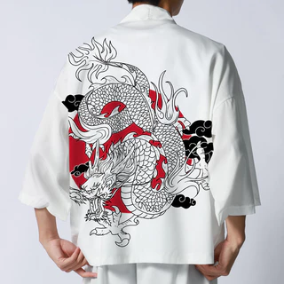Unisex Mùa Hè Kimono Cho Nam Nhật Bản Dạo Phố samurai Trang Phục Quần Áo Mỏng Áo Nam