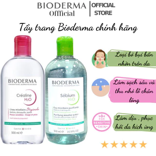 [CHÍNH HÃNG] Nước tẩy trang Bioderma làm sạch sâu, dịu nhẹ loại bỏ bụi bẩn, dầu nhờn dành cho mọi loại da