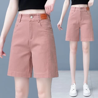 Quần Áo Bé Gái Quần Short Năm Điểm Nữ 2024 Phong Cách Mới Mùa Hè Cao Cấp Rời Slim-fit Ôm Hơn Nhìn Phù Hợp Với Áo Liền Quần Thẳng F