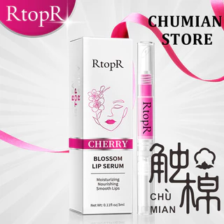 R RtopR Cherry Blossom Lip Essence Dưỡng Ẩm Ngăn Ngừa Vết Bẩn Khô Môi Dưỡng Ẩm Môi 3ml