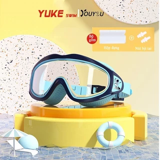 Kính bơi trẻ em bảo vệ mắt cho bé từ 2-14 tuổi, kính bơi chụp HD gọng lớn chống nước chống mờ hơi sương  K1 YUKE