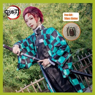 Tanjirou Trang Phục Anime Demon Slayer Cosplay Tanjirou Kimetsu No Yaiba Kochou Quần Áo