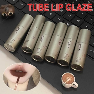 Velvet Tube Lip Glaze Matte Highlight Chống Thấm Nước Nhẹ Son Môi Sắc Tố Cao S5Q6