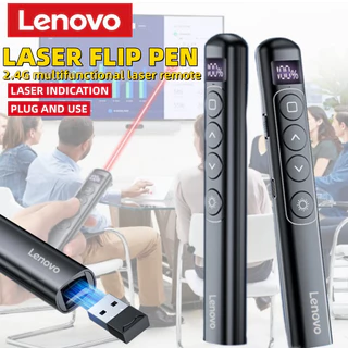 Bút Con trỏ Lenovo Con trỏ ánh sáng đỏ 2.4G RF Bộ điều khiển từ xa Laser không dây Con trỏ