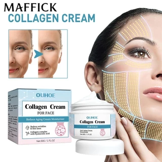 Collagen Dilute Fine Lines Cream Nâng cơ làm săn chắc Kem dưỡng ẩm chống nhăn Kem làm trắng da Chăm sóc da [bluey]