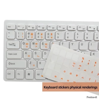 Peak Letter Sticker Chống Thấm Nước Siêu Bền Bàn Phím Hàn Quốc Dán Bảng Chữ Cái Cho Laptop Máy Tính Bàn Phím Chung Kore