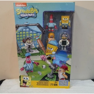 Ins ins Mega Bloks Mega / Mega Bloks SpongeBob SquarePants Pie Daxing Khối Xây Dựng Đồ Chơi Minifigure