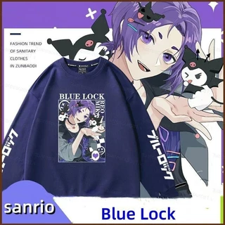 Squar1 Blue Lock Sanrio Kuromi Cinnamoroll Isagi Yoichi Bachira Meguru Anime Áo Unisex Dài Tay Top Cosplay