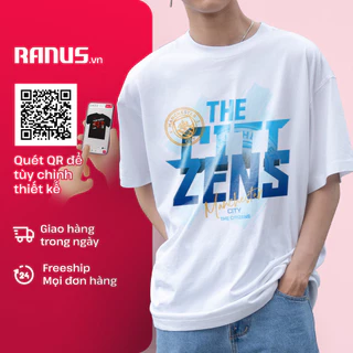 Áo thun cao cấp Manchester city the citizens MC Ranus Unisex Oversize Classic Breezy Tanktop 100% Cotton Compact giá rẻ