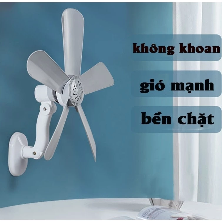 Quạt treo tường và trần, Quạt trần Mini nhà bếp phòng tắm, Hướng điều chỉnh 360 độ, Đường dài 1,5 mét