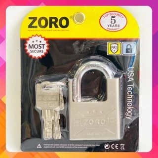 ổ khóa ZORO 5 phân chống cắt chìa muỗng ⚡FREE SHIP⚡khóa bấm, ổ khóa chống trộm cao cấp công nghệ Mỹ - hàng chính hãng