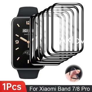 Dành Cho Xiaomi Mi Band 7 8 Pro Bảo Vệ Toàn Diện Màn Hình Trong Suốt Bảo Vệ Cho Mi Band 7Pro 8Pro SmartWatch 3D Viền Cong Bảo Vệ Phim Phụ Kiện