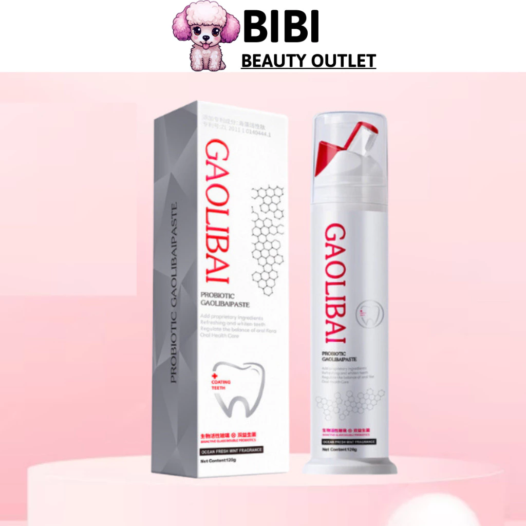 Gel Đánh Răng Nano Bạc Gaolibai Làm Sạch Mảng Bám, Cao Răng Ố Vàng 120g Nội Địa Trung