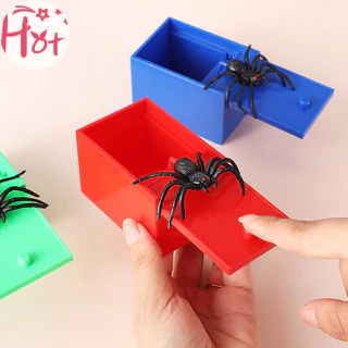 Jr 1 Prank Nhện Sợ Hộp Nhện Ẩn Trong Ốp Lưng Ngộ nghĩnh Halloween Đồ Chơi Scarebox Lừa Trò Đùa Đồ Chơi Quà Tặng VN