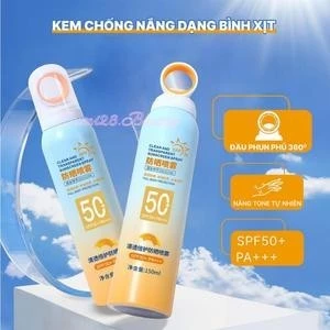 Kem chống nắng MINGDUO dạng bình xịt đầu phủ 360 độ SPF50+ PA+++ lọ 150ml - Mẫu mới