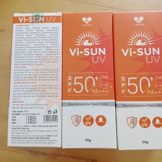 Kem chống nắng Vi sun UV SPF 50+ UVB UVA PA+++ ( Tuýp 50g)