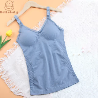 Áo vest cho con bú Hellobaby không có khóa dây áo ngực mẹ cho con bú, áo ngực bà bầu đẩy eo sau sinh và bụng cho phụ nữ