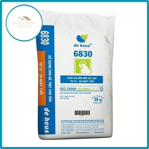 Cám gà lớn gà đá đạm cao 19.8 đạm cám 6830 của Deheus Hà lan gà ăn tăng trọng, hồi phục sức sau khi đá