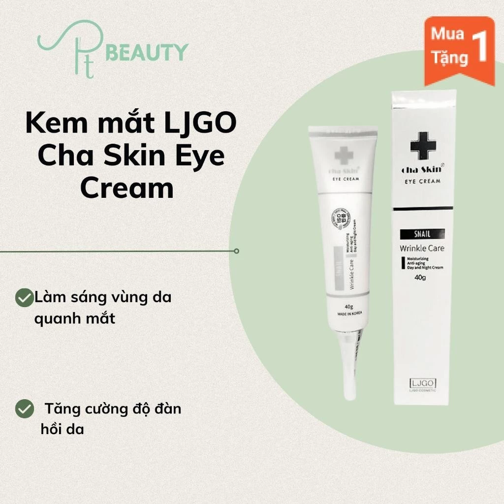 Kem mắt LJGO Cha Skin Eye Cream - Hàn Quốc