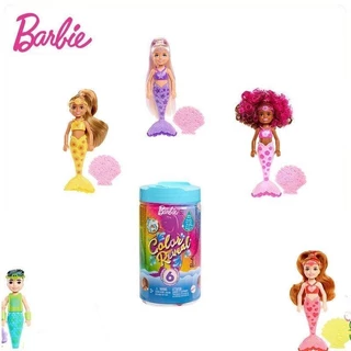 [Btf] Barbie Little Kelly Bất Ngờ Hộp Bí Ẩn Đổi Màu Sắc Cầu Vồng Nàng Tiên Cá Tương Tác Công Chúa Nhà Chơi Bộ Đồ Chơi Bé Gái HPBE