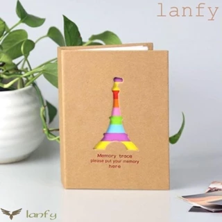 Lanfy 100 trang / chiếc album ảnh 6 inch, album ảnh tức thì dễ thương đơn giản, Dễ dàng sử dụng Phim hoạt hình DIY album tăng trưởng cho trẻ em Lưu trữ hình ảnh