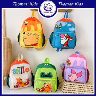 [Thomas Kids] Túi mẫu giáo dành cho trẻ em Túi đi học dung tích lớn cho túi học sinh có dây kéo