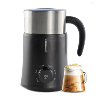 Máy tạo bọt sữa điện 5 trong 1 - Máy tạo bọt nóng lạnh 24oz / 700ml và máy hâm sữa cho Latte / Cappuccinos / Sôcôla nóng 500W Máy tạo bọt cà phê chống trượt