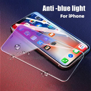 Kính Cường Lực Chống Ánh Sáng Xanh Cho iPhone 15 14 13 12 11 Pro Max Mini Plus X Xs Max Xr 8 7 6 6s Plus Se 2020 / 2022