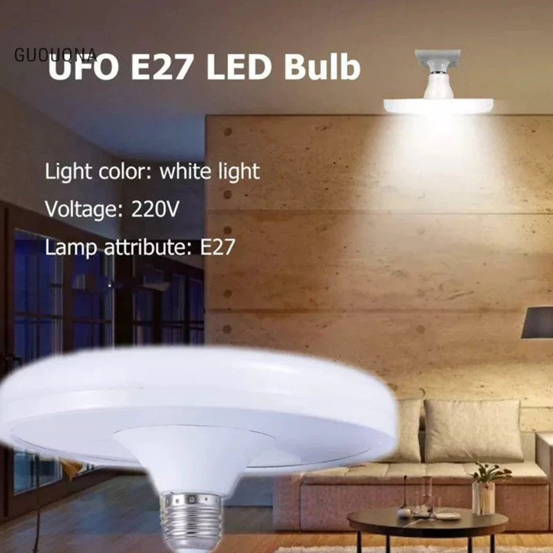 Bóng Đèn Led GUOUQNA E27 Đèn Led Siêu Sáng 20W 220V UFO Đèn Led Trong Nhà Trắng Lighg Đèn Bàn Đèn Nhà Để Xe BASL