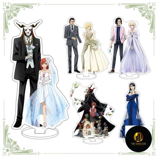 Mô hình Standee Cô dâu của ma pháp sư The Ancient Magus' Bride Hatori Chise Elias Ainsworth mica anime chibi trưng bày