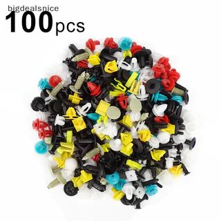 Bigdealsnice 100 Cái / bộ Đa Năng Hỗn Hợp Xe Ô Tô Đa Năng Đinh Tán Nhựa Chốt Cửa Đẩy Pin Tự Động ZBN