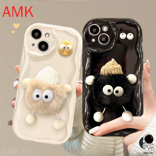 ốp lưng Ốp lưng AMK 3D Xiaomi 13T 12T Poco X6 M6 F5 X5 F4 F3 X4 X3 X2 GT NFC M4 M3 C65 C55 C40 11 12 13 12S LITE PRO 4G 5G trong suốt Đồ chơi bóng lông sáng tạo Vỏ điện thoại chống sốc GNCNY