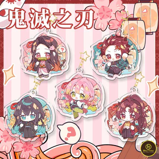 Mô hình Standee Demon Slayer Anime Keychain Women Tokitou Muichirou Kanroji Mitsuri Acrylic Phụ kiện trang trí chibi_ĐH