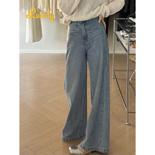 Lucidy quần ống rộng quần nữ jean Comfortable xu hướng thời trang Trendy WLK24307D9 10Z240308