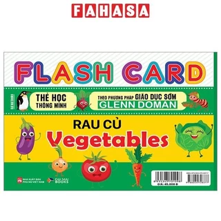 Sách Flash Card - Thẻ Học Thông Minh Theo Phương Pháp Giáo Dục Sớm Glenn Doman - Rau Củ - Vegetables